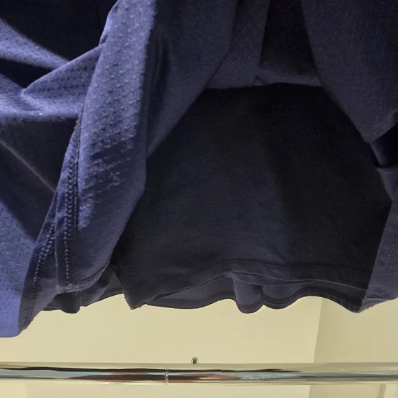 Lucky in Love Navy Skirt with Striped Waistband - Picture 6 of 12